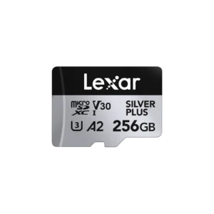 Lexar 256GB SILVER PLUS microSDXC UHS-I Card U3, V30, A2, C10 – Ideal For Camera & Mobile | upto 205MB/s read & 150MB/s write | Limited Lifetime Warranty | LMSSIPL256G-BNANG