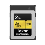 Lexar 2TB Professional CFexpress Type B | 1900MB/s Read | 1500MB/s Write | PCIe Gen3x2 | 8K RAW Ready | XQD Compatible | Lifetime Warranty | LCXEXPR002T-RNENG