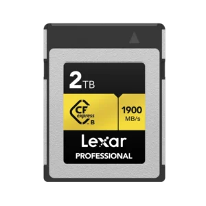Lexar 2TB Professional CFexpress Type B | 1900MB/s Read | 1500MB/s Write | PCIe Gen3x2 | 8K RAW Ready | XQD Compatible | Lifetime Warranty | LCXEXPR002T-RNENG