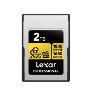 Lexar 2TB Professional GOLD CFexpress 4.0 Type A Card | Up to 1800MB/s Read & 1650MB/s Write | 1400MB/s Sustained | PCIe 4.0 | VPG400 | Limited Lifetime Warranty |…