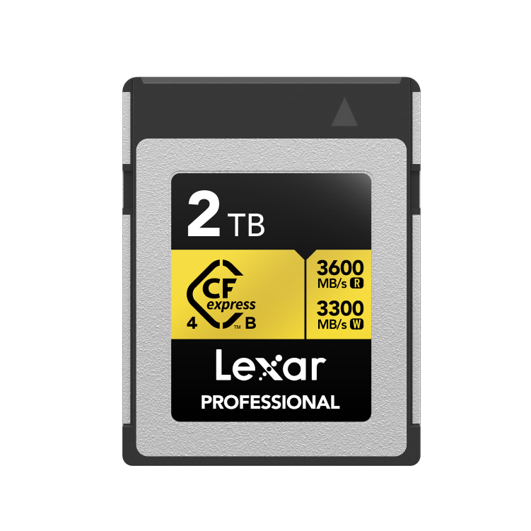Lexar 2TB Professional GOLD CFexpress 4.0 Type B Card | Up to 3600MB/s Read & 3300MB/s Write | PCIe Gen 4 | 3000MB/s Sustained | Limited Lifetime Warranty | LCXEXP4002T-RNENG Lexar 2TB Professional GOLD CFexpress 4.0 Type B Card | Up to 3600MB/s Read & 3300MB/s Write | PCIe Gen 4 | 3000MB/s Sustained | Limited Lifetime Warranty | LCXEXP4002T-RNENG