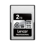 Lexar 2TB Professional SILVER CFexpress 4.0 Type A Card | Up to 1750MB/s Read & 1650MB/s Write | PCIe 4.0 | Limited Lifetime Warranty | LCAEXS4002T-RNENG