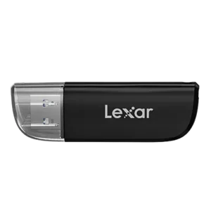 Lexar 300U Dual-Slot USB-A Card Reader | SD + microSD | USB 3.2 Gen 1 | Up to 104MB/s | Supports up to 1TB | 2-Year Warranty | LRW300U-BNBNG
