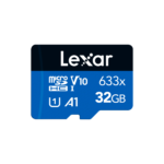 Lexar 32GB 633x microSDHC UHS-l Blue Series – upto 100MB/s Read & 20MB/s Write, Class 10, V10, A1, 10 Year Limited Warranty (LMS0633032G-BNNNG))
