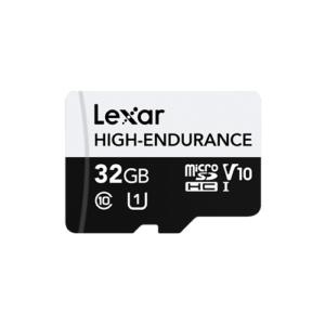 Lexar 32GB High-Endurance microSDHC/microSDXC™ UHS-I Card | C10 V30 A1 U3 ,up to 100MB/s read, up to 30MB/s write ,2Year Limited Warranty | LMSHGED032G-BCNNG