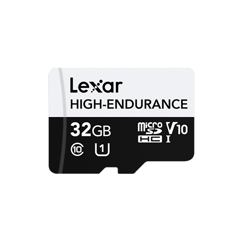 Lexar 32GB High-Endurance microSDHC/microSDXC™ UHS-I Card | C10 V30 A1 U3 ,up to 100MB/s read, up to 30MB/s write ,2Year Limited Warranty | LMSHGED032G-BCNNG Lexar 32GB High-Endurance microSDHC/microSDXC™ UHS-I Card | C10 V30 A1 U3 ,up to 100MB/s read, up to 30MB/s write ,2Year Limited Warranty | LMSHGED032G-BCNNG