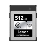Lexar 512GB Professional CFexpress Type B SILVER Card | Up to 1750MB/s Read & 1300MB/s Write | 10 Years Limited Warranty | LCXEXSL512G-RNENG