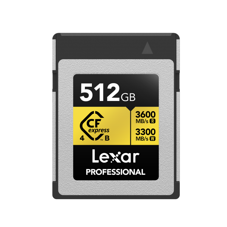 Lexar 512GB Professional GOLD CFexpress 4.0 Type B Card | Up to 3600MB/s Read & 3300MB/s Write | PCIe Gen 4 | 3000MB/s Sustained | Limited Lifetime Warranty | LCXEXP4512G-RNENG Lexar 512GB Professional GOLD CFexpress 4.0 Type B Card | Up to 3600MB/s Read & 3300MB/s Write | PCIe Gen 4 | 3000MB/s Sustained | Limited Lifetime Warranty | LCXEXP4512G-RNENG