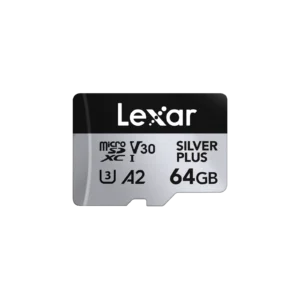 Lexar 64GB SILVER PLUS microSDXC UHS-I Card -Ideal For Camera & Mobile | upto 205MB/s read & 100MB/s write | Limited Lifetime Warranty | LMSSIPL064G-BNANG