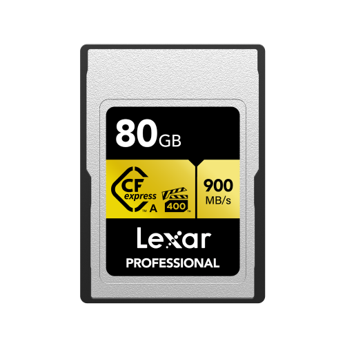 Lexar 80GB Professional GOLD CFexpress 2.0 Type A Card | Up to 900MB/s Read & 800MB/s Write | PCIe 3.0×2 | 700MB/s Sustained | VPG400 | Limited Lifetime Warranty |… Lexar 80GB Professional GOLD CFexpress 2.0 Type A Card | Up to 900MB/s Read & 800MB/s Write | PCIe 3.0×2 | 700MB/s Sustained | VPG400 | Limited Lifetime Warranty |…