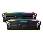 Lexar Ares RGB 16GB (8GBx2) 3600MHz DDR4 Desktop RAM | Dual Channel | XMP 2.0 | CL18 | RGB LED | Black| LD4BU008G-R3600GDLA
