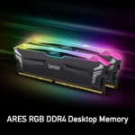 Lexar Ares RGB 16GB (8GBx2) 3600MHz DDR4 Desktop RAM | Dual Channel | XMP 2.0 | CL18 | RGB LED | Black| LD4BU008G-R3600GDLA Lexar Ares RGB 16GB (8GBx2) 3600MHz DDR4 Desktop RAM | Dual Channel | XMP 2.0 | CL18 | RGB LED | Black| LD4BU008G-R3600GDLA