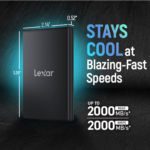 Lexar Armor 700 4TB Portable SSD | USB 3.2 Gen 2×2 | upto 2000MB/s Read & Write | 5 Year Limited Warranty (LAR700X004T-RNBNG)