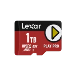 Lexar PLAY PRO 1TB microSDXC™ Express Card UHS-ll, C10 A1 V60 U3, upto 900MB/s read & 600MB/s write, Limited Lifetime Warranty – For Nintendo Switch 2 & Gaming | LMSXPS0001T-BNNNG
