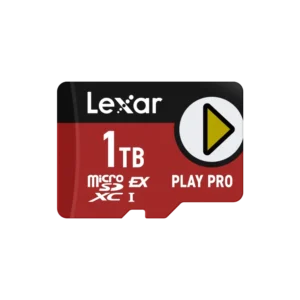 Lexar PLAY PRO 1TB microSDXC™ Express Card UHS-ll, C10 A1 V60 U3, upto 900MB/s read & 600MB/s write, Limited Lifetime Warranty – For Nintendo Switch 2 & Gaming | LMSXPS0001T-BNNNG