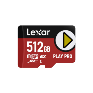 Lexar PLAY PRO 512GB microSDXC™ Express Card UHS-ll, C10 A1 V60 U3, upto 900MB/s read & 600MB/s write, Limited Lifetime Warranty – For Nintendo Switch 2 & Gaming |…