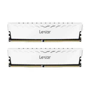Lexar Thor 16GB (8GBx2) DDR4 3600MHz Desktop RAM | Dual Channel Kit | White Edition | LD4BU008G-R3600GDWG