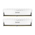 Lexar Thor 32GB (16GBx2) DDR4 3600MHz Desktop RAM | Dual Channel Kit | White Edition | LD4BU016G-R3600GDWG