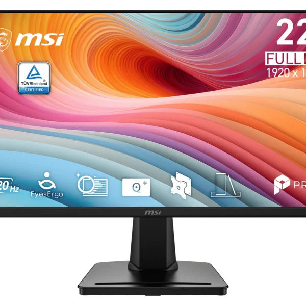MSI PRO MP225 E12L 22 Inch 1920×1080 (FHD) 120Hz IPS Productivity Monitor