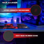 WAR HAMMER GX1050 Speed Type Gaming Mousepad (XL, Black/Red) WAR HAMMER GX1050 Speed Type Gaming Mousepad (XL, Black/Red)