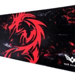 WAR HAMMER GX1050 Speed Type Gaming Mousepad (XL, Black/Red)