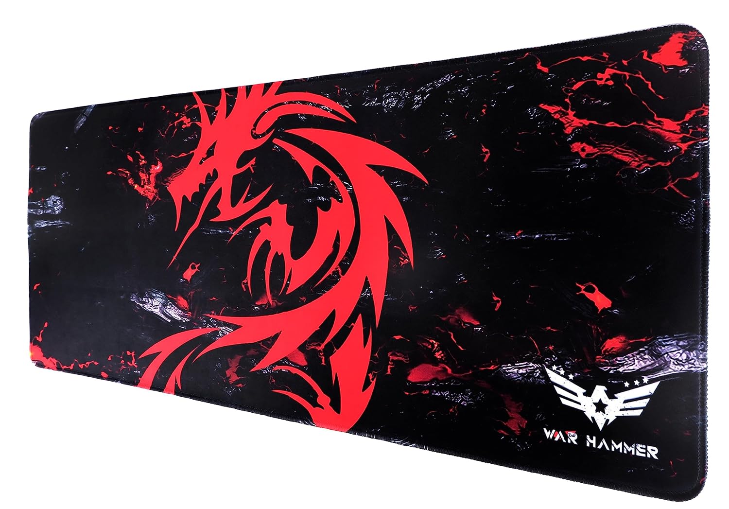 WAR HAMMER GX1050 Speed Type Gaming Mousepad (XL, Black/Red) WAR HAMMER GX1050 Speed Type Gaming Mousepad (XL, Black/Red)