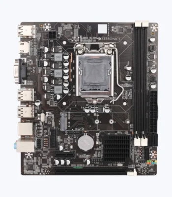 ZEBRONICS ZEB-H61M2 with PCIE M.2 / NVMe Slot (LGA 1155 Socket) Motherboard (Black)