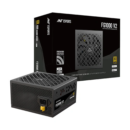 Ant Esports FG1000 V2 ATX 3.1 Gold Fully Modular SMPS Ant Esports FG1000 V2 ATX 3.1 Gold Fully Modular SMPS