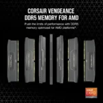 CORSAIR Vengeance 48GB (2 x 24GB) CL30 RAM DDR5 6000MHz Memory CORSAIR Vengeance 48GB (2 x 24GB) CL30 RAM DDR5 6000MHz Memory