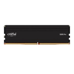Crucial 16GB DDR5 6400Mhz Pro Overclocking CL38 UDIMM Memory (Black)