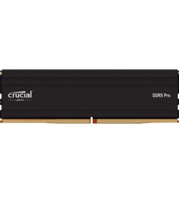 Crucial 16GB DDR5 6400Mhz Pro Overclocking CL38 UDIMM Memory (Black)