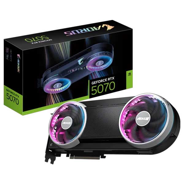 Gigabyte AORUS GeForce RTX 5070 INFINITY 12GB Graphics Card Gigabyte AORUS GeForce RTX 5070 INFINITY 12GB Graphics Card