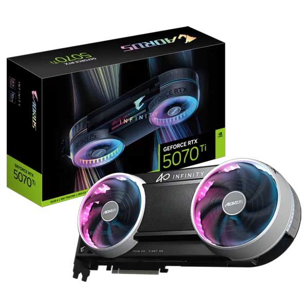 Gigabyte AORUS GeForce RTX 5070 Ti INFINITY 16GB Graphics Card Gigabyte AORUS GeForce RTX 5070 Ti INFINITY 16GB Graphics Card