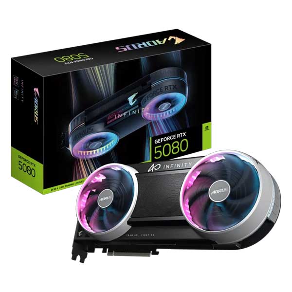 Gigabyte AORUS GeForce RTX 5080 INFINITY 16GB Graphics Card Gigabyte AORUS GeForce RTX 5080 INFINITY 16GB Graphics Card