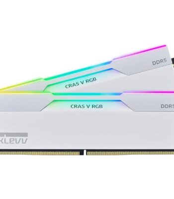 KLEVV CRAS V RGB DDR5 32GB (2x16GB) 6000MHz CL30 Desktop Ram (White)