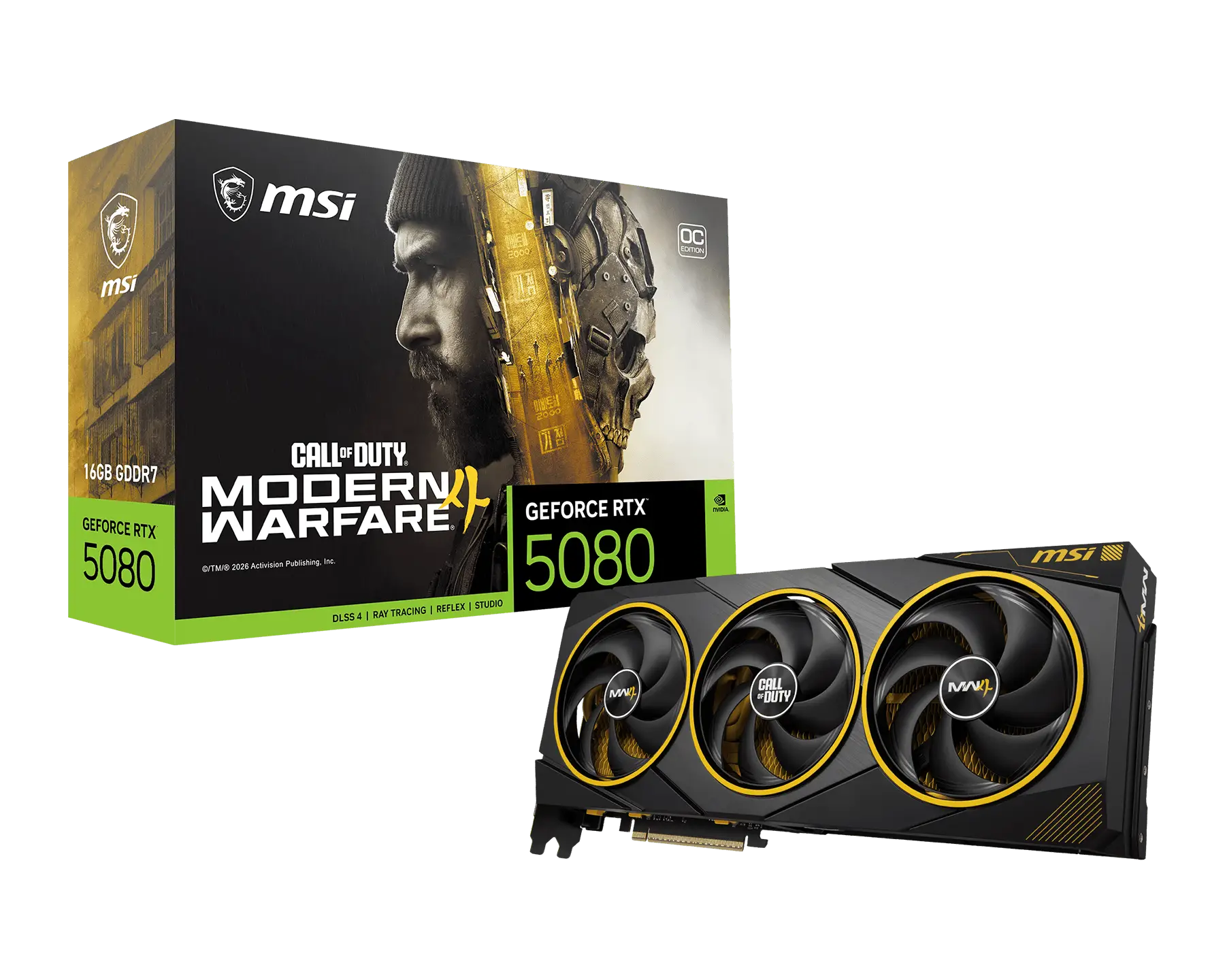 MSI GeForce RTX 5080 16G COD MW4 EDITION OC Graphics Card MSI GeForce RTX 5080 16G COD MW4 EDITION OC Graphics Card