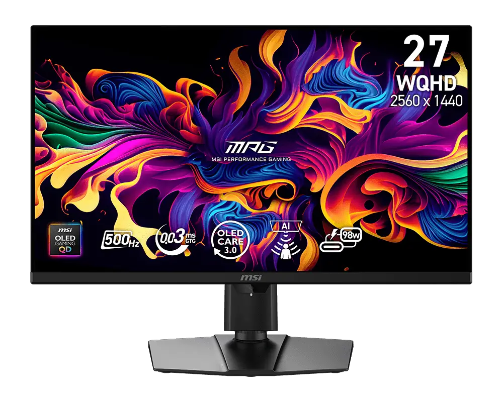 MSI MPG 271QR QD-OLED X50 27″ 2560 x 1440 (QHD) Gaming Monitor MSI MPG 271QR QD-OLED X50 27″ 2560 x 1440 (QHD) Gaming Monitor