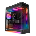 NZXT H6 RGB+ Compact Dual-Chamber 360mm ATX PC Cabinet – Black