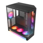 NZXT H6 RGB+ Compact Dual-Chamber 360mm ATX PC Cabinet – Black NZXT H6 RGB+ Compact Dual-Chamber 360mm ATX PC Cabinet – Black