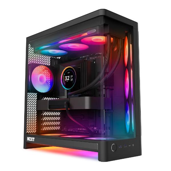 NZXT H6 RGB+ Compact Dual-Chamber 360mm ATX PC Cabinet – Black NZXT H6 RGB+ Compact Dual-Chamber 360mm ATX PC Cabinet – Black