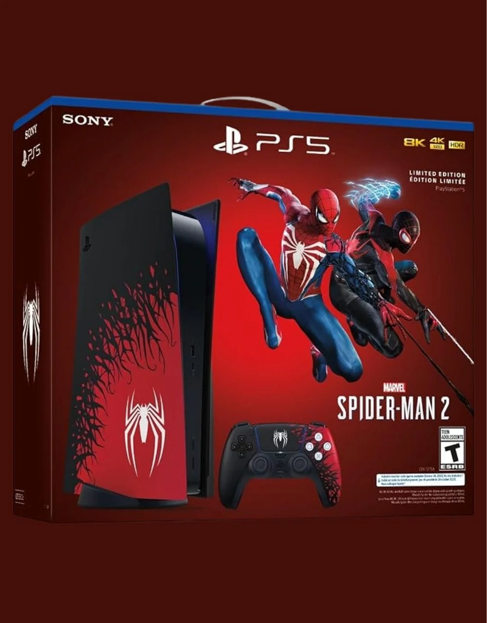PlayStation 5 Console – Marvel’s Spider-Man 2 Limited Edition Bundle PlayStation 5 Console – Marvel’s Spider-Man 2 Limited Edition Bundle