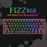 Redragon K617 Fizz 60% Wired RGB Gaming Keyboard, 61 Keys Compact Mechanical Keyboard, (Linear RED Switch), Black - Image 2