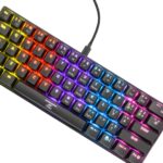 Ant Esports MK1200 Mini Wired Mechanical Gaming Keyboard with RGB Backlit Lighting and 60% Compact Form Factor - Red Switch - Image 4