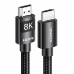 Ugreen HD140 Hdmi 8K Cable Male To Male Aluminum Alloy Shell Braided Black 2M