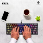 Ant Esports MK1200 Mini Wired Mechanical Gaming Keyboard with RGB Backlit Lighting and 60% Compact Form Factor - Red Switch - Image 6