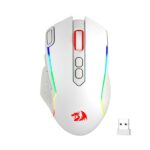 REDRAGON M810 TAIPAN PRO (Wired/Wireless) RGB Wired Gaming Mouse (White)