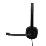 Logitech H151 Wired On Ear Headphones With Mic (Black) - Image 3