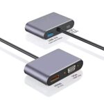 Live Tech Link 4 in 1 USB Type C to HDMI Port VGA Port USB Adapter