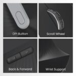 Portronics Toad Ergo Vertical Advanced Wireless Ergonomic Mouse (Black) - Image 3