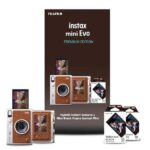 Fujifilm Instax Mini Evo Hybrid Camera Premium Edition, Brown